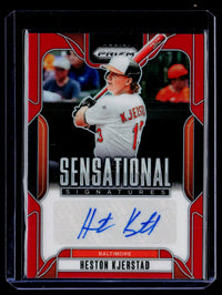 2025 Panini Prizm Sensational Signatures Heston Kjerstad Auto /99 - front