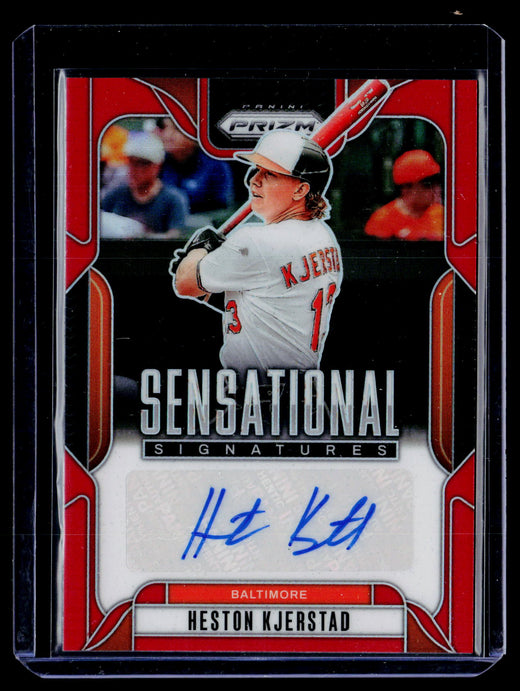 2025 Panini Prizm Sensational Signatures Heston Kjerstad Auto /99 - front