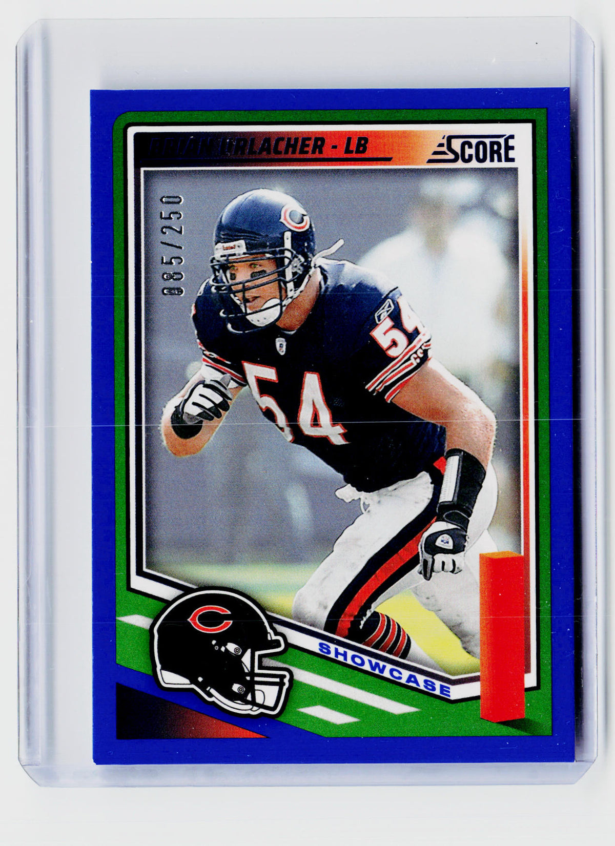 2025 Panini Score Football Brian Urlacher Showcase #26 095/250 - front