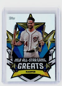 2025 Topps MLB All-Star Game Greats Bryce Harper ASGG-42 Washington Nationals - front