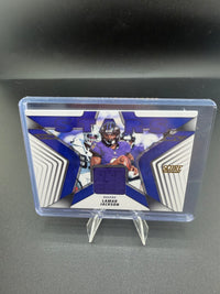 2025 Panini Score Football Score Materials Jersey Lamar Jackson SMJ-LJN - front