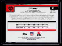 2025 Topps Chrome Cole Kmet #51 Chicago Bears - back