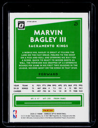 2020-21 Panini Donruss Optic In Focus Marvin Bagley III #47 - back