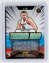 2024-25 Panini Mosaic Thunder Road Nikola Jokic #13 Denver Nuggets - back