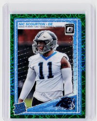 2025 Panini Donruss Optic Nic Scourton Rated Rookie Green Velocity #270 - front
