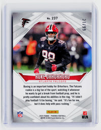 2024 Panini Phoenix Ruke Orhorhoro Red Rookie #237 /100 - back