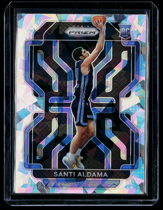 2021-22 Panini Prizm Lazer Prizm Rookie Santi Aldama #276 Memphis Grizzlies - front
