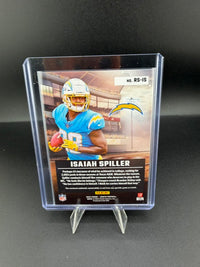 2022 Panini Absolute Football Rookie Stallions Isaiah Spiller RS-IS Rookie Memorabilia Card - back