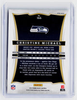 2013 Panini Select Football Christine Michael Rookie Card #166 Seattle Seahawks - back