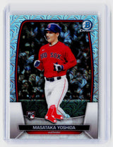 2023 Bowman Chrome Masataka Yoshida RC X-Fractor #58 Boston Red Sox - front