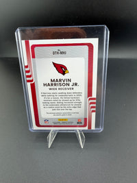 2025 Panini Donruss Threads Marvin Harrison Jr. Arizona Cardinals Memorabilia Card DTH-MHJ - back