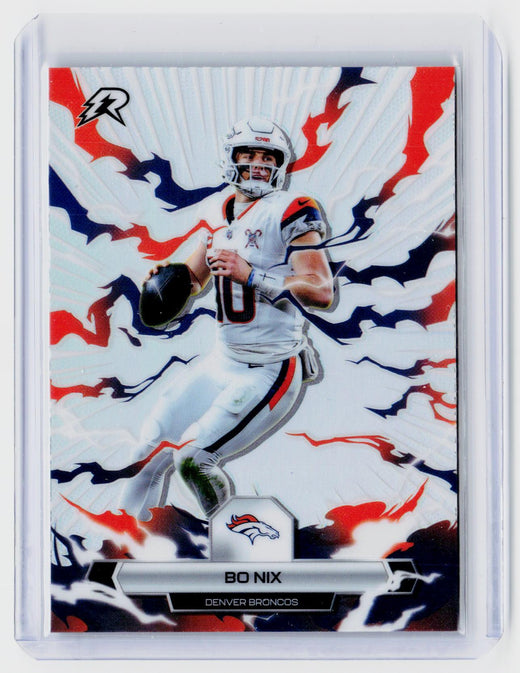 2025 Topps Resurgence Refractor Bo Nix #28 Denver Broncos - front