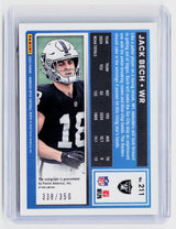 2025 Panini Donruss Optic Rated Rookie Signatures Blue Jack Bech Auto /350 #211 - back