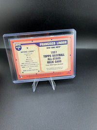 2026 Topps All-Stars Relic Card 91ASB FL Francisco Lindor Mets - back