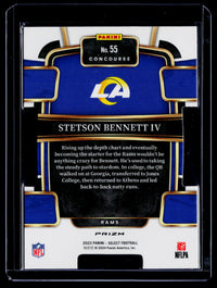 2023 Panini Select Football Stetson Bennett IV Concourse Rookie Card #55 - back