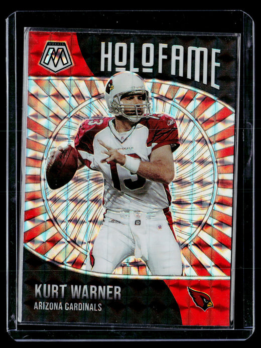 2021 Panini Mosaic Football HoloFame Silver Mosaic Kurt Warner #20 - front