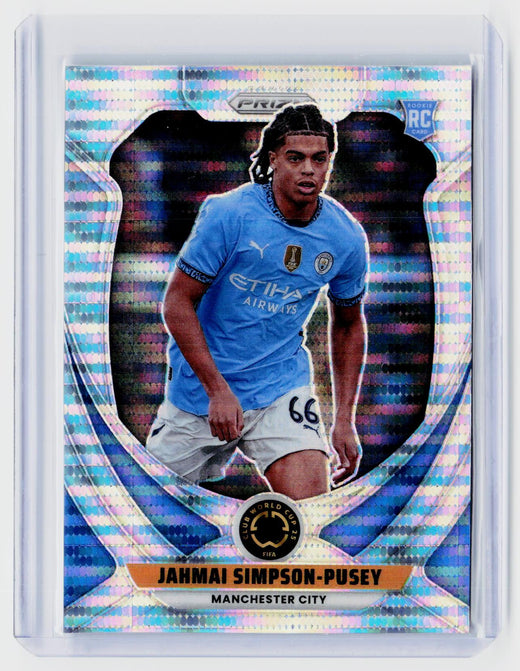 2025 Panini Prizm FIFA Club World Cup Jahmai Simpson-Pusey RC #137 Manchester City - front