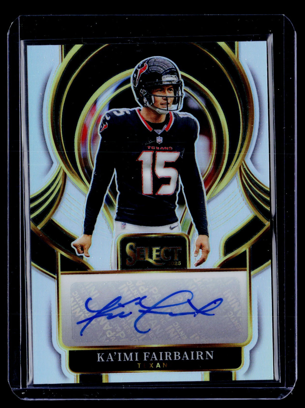2025 Panini Select Signatures Silver Prizm Ka'imi Fairbairn #SIP-KFN Auto - front