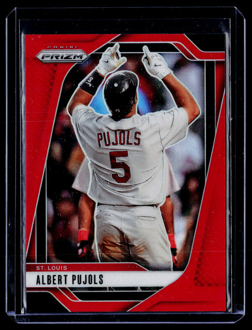 2025 Panini Prizm Baseball Albert Pujols Red Prizm #97 /299 - front