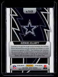 2023 Panini Mosaic Football Thunder Lane Ezekiel Elliott TL-EZE Mosaic - back
