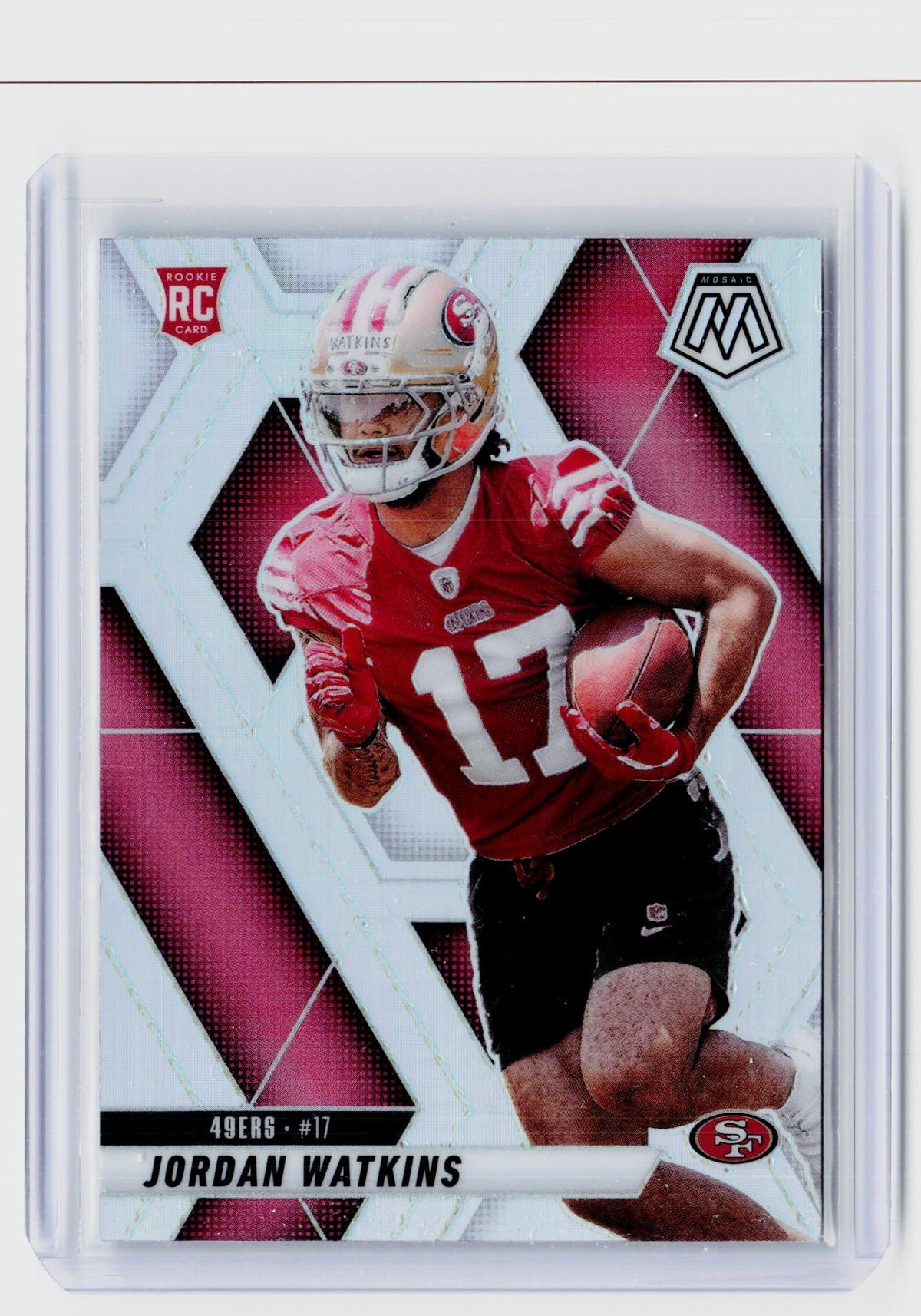2025 Panini Mosaic Football Jordan Watkins Rookie #359 San Francisco 49ers - front