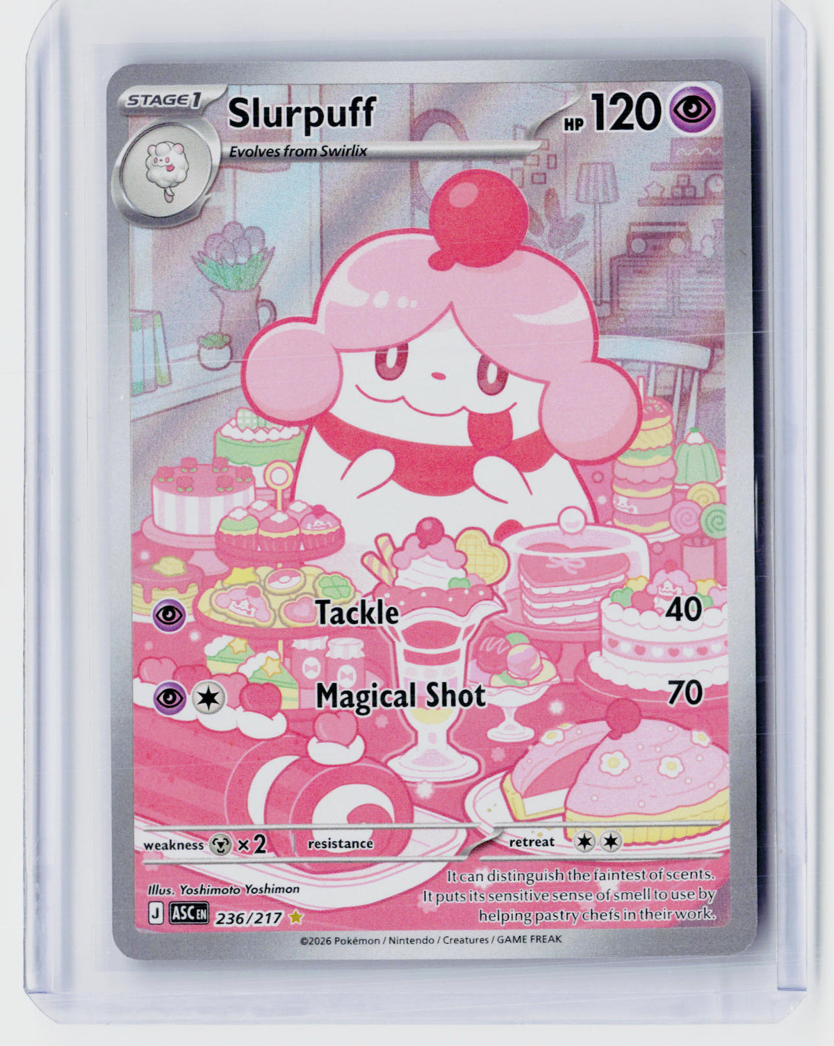 2026 Pokémon Mega Evolution—Ascended Heroes Slurpuff Illustration Rare 236/217 - front