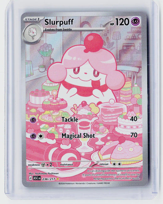 2026 Pokémon Mega Evolution—Ascended Heroes Slurpuff Illustration Rare 236/217 - front