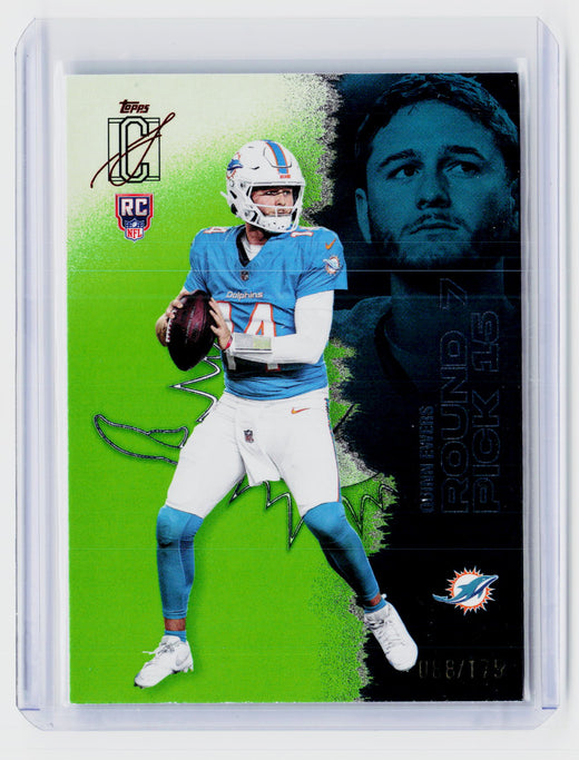 2025 Topps Signature Class Quinn Ewers RC #216 Miami Dolphins - front