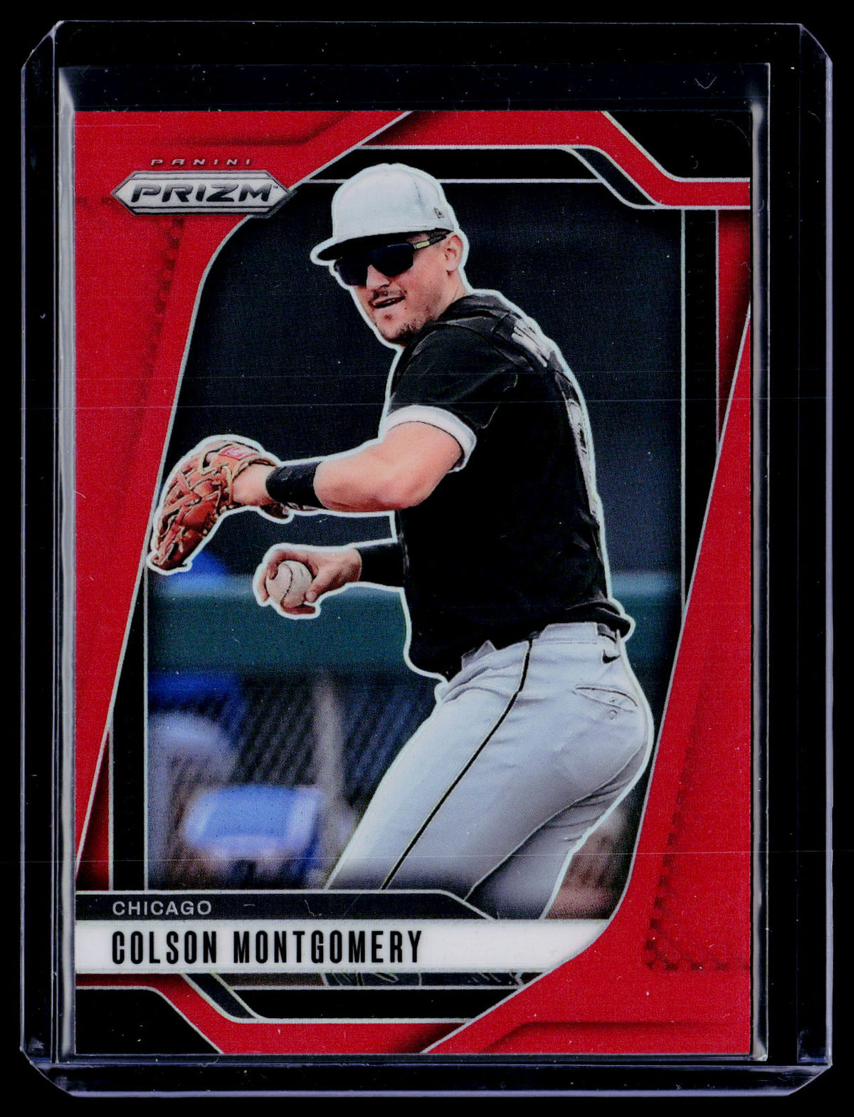 2025 Panini Prizm Baseball Colson Montgomery Red Prizm #262 /299 - front