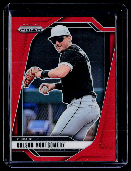 2025 Panini Prizm Baseball Colson Montgomery Red Prizm #262 /299 - front