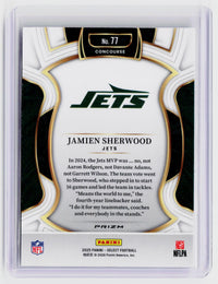 2025 Panini Select Football Jamien Sherwood Concourse #77 New York Jets - back
