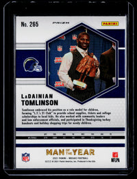 2021 Panini Mosaic Football Man of the Year LaDainian Tomlinson #265 - back