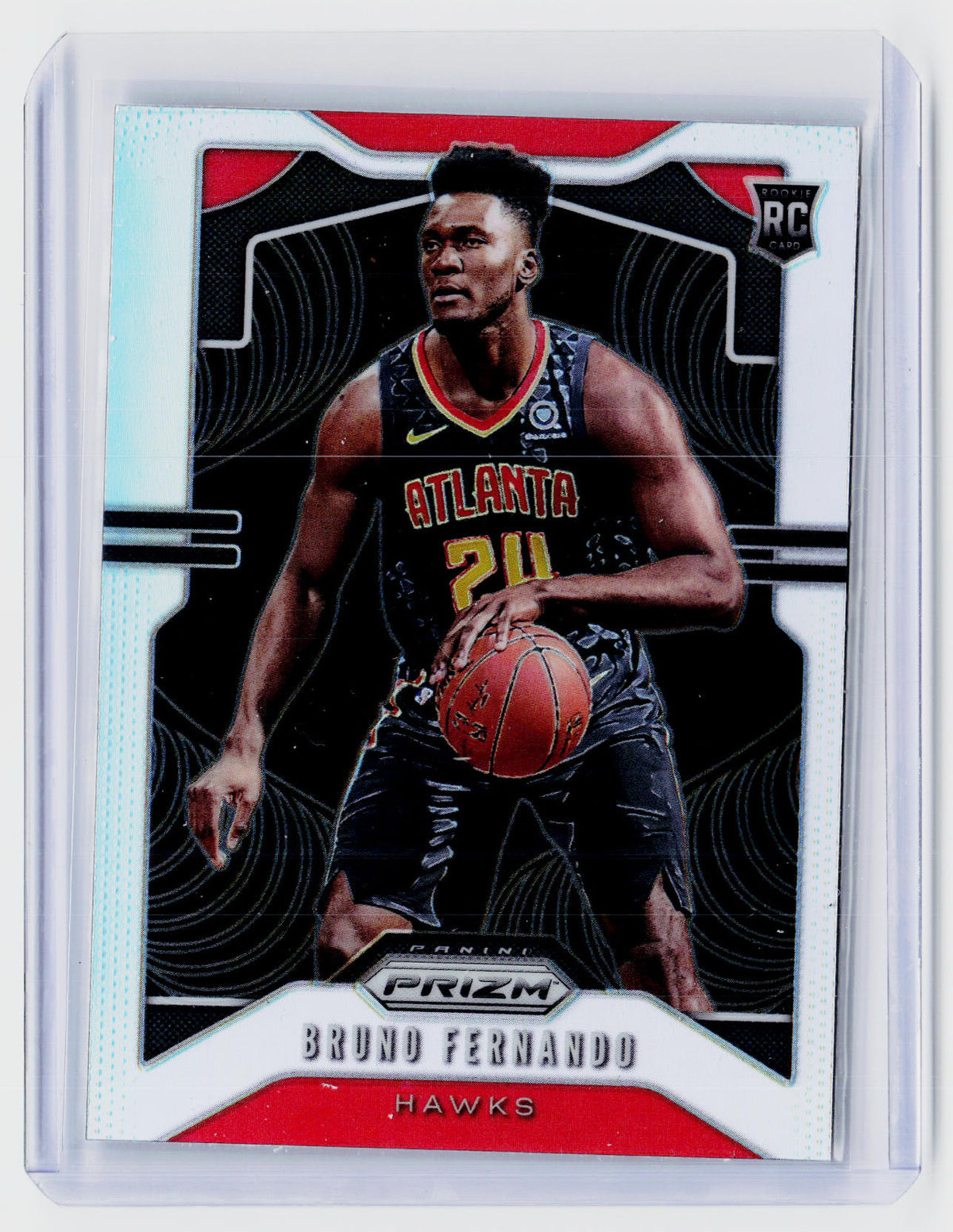 2019-20 Panini Prizm Bruno Fernando Rookie Card #277 Atlanta Hawks - front