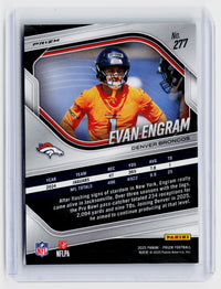2025 Panini Prizm Football Evan Engram Green Prizm #277 Denver Broncos - back