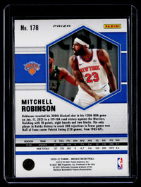 2020-21 Panini Mosaic Basketball Mitchell Robinson Mosaic Gold Wave #178 - back