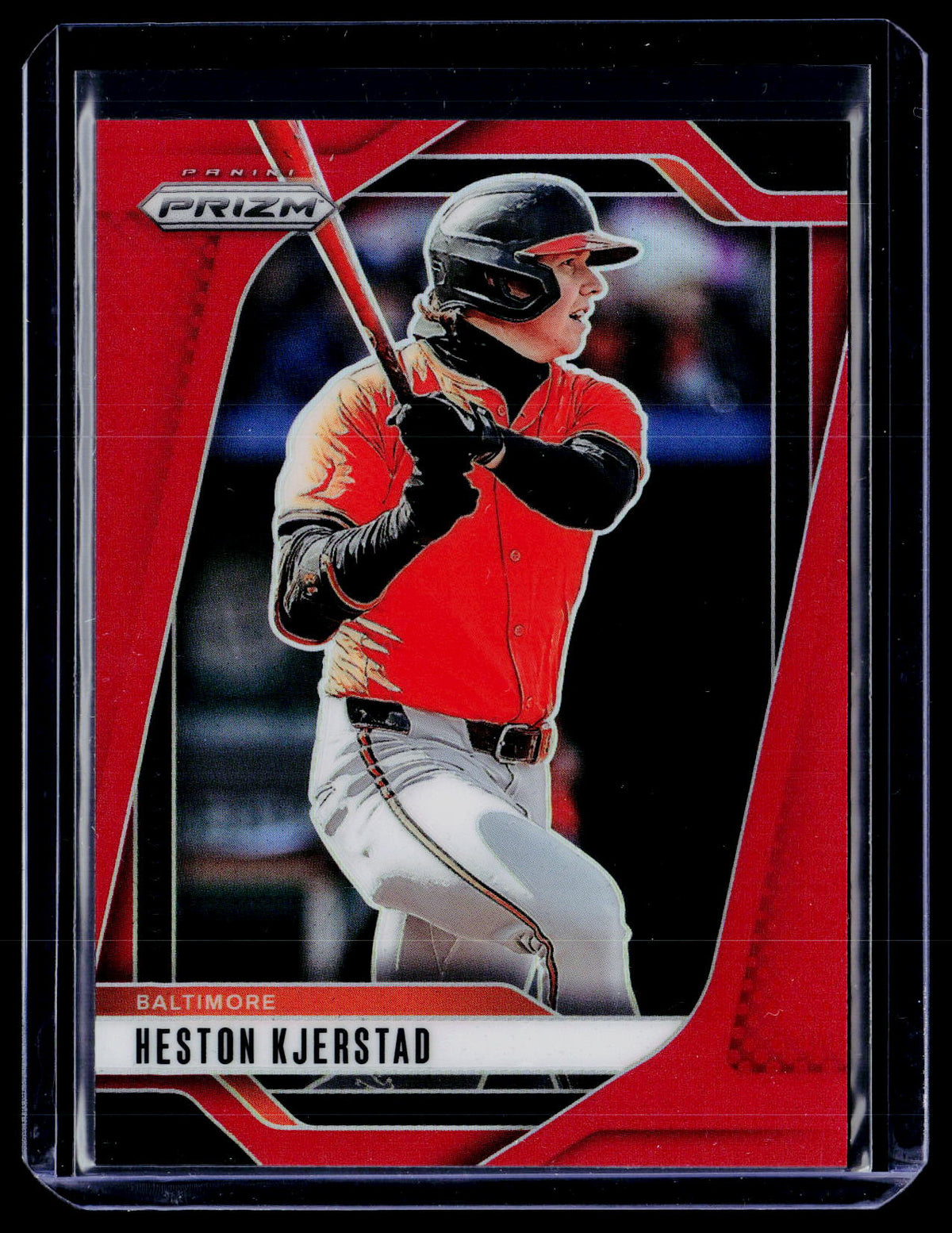 2025 Panini Prizm Baseball Heston Kjerstad Red Prizm #211 /299 - front