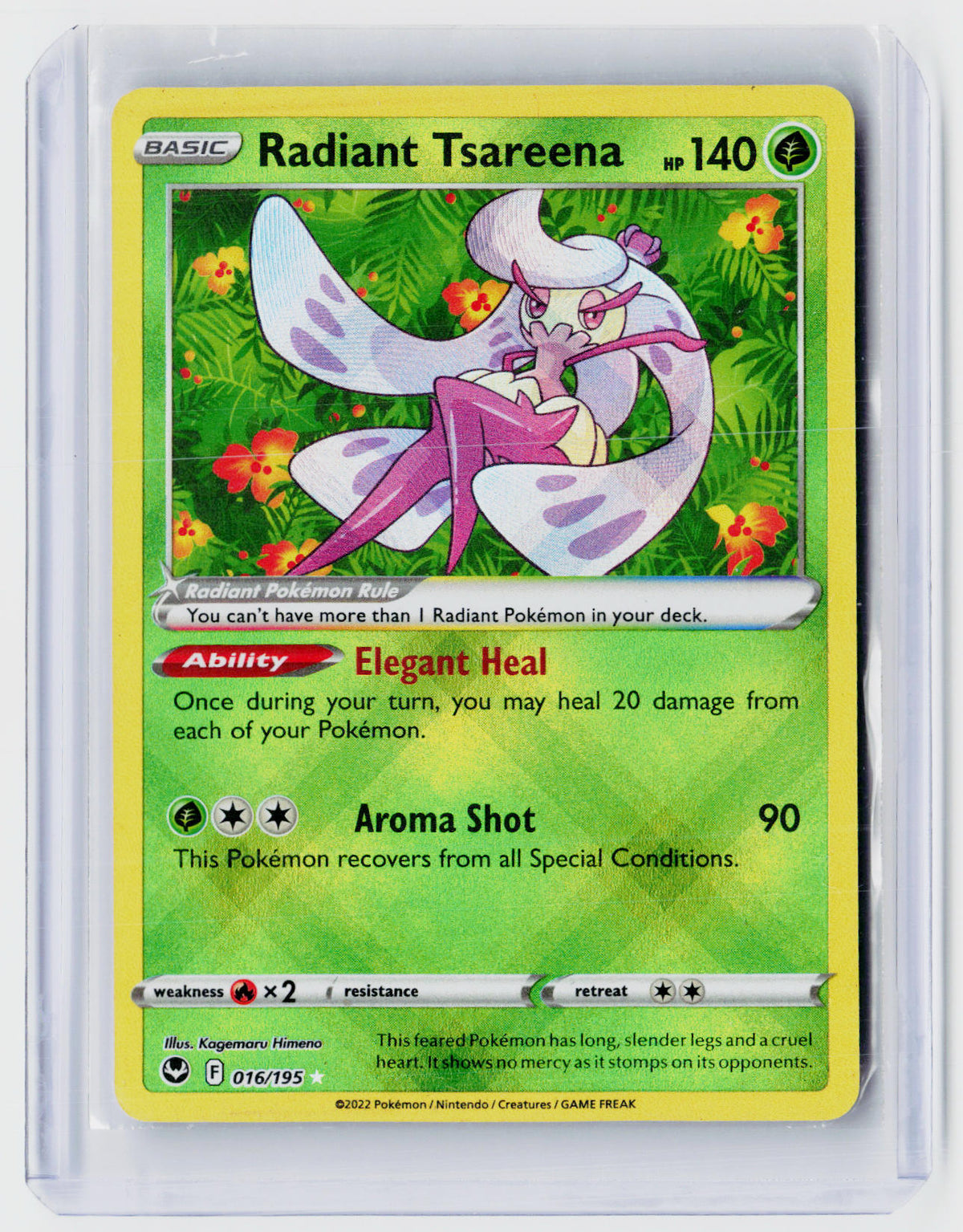 2022 Pokémon Astral Radiance Radiant Tsareena 016/195 - front