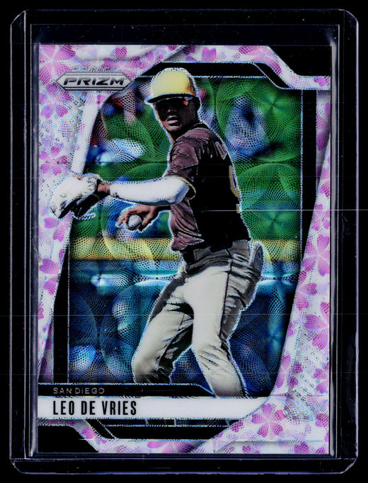 2025 Panini Prizm Baseball Leo De Vries #47 Floral Design /20 - front