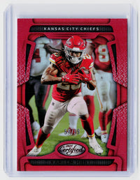 2025 Panini Certified Kareem Hunt Mirror Red /99 #50 Kansas City Chiefs - front