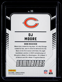 2024 Panini Donruss DJ Moore Chicago Bears #35 - back