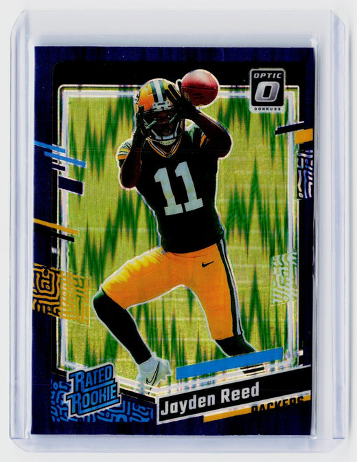 2023 Panini Donruss Optic Jayden Reed Rated Rookie #239 Green Bay Packers - front