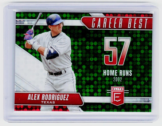 2026 Panini Donruss Elite Baseball Career Best Alex Rodriguez #16 Texas - front