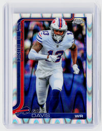 2025 Topps Chrome Gabe Davis Refractor #142 Buffalo Bills - front