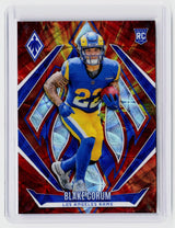 2024 Panini Phoenix Blake Corum Rookie Red Parallel /350 #158 - front