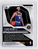 2024-25 Panini Prizm Daron Holmes II Pink Ice Rookie #235 Denver Nuggets - back