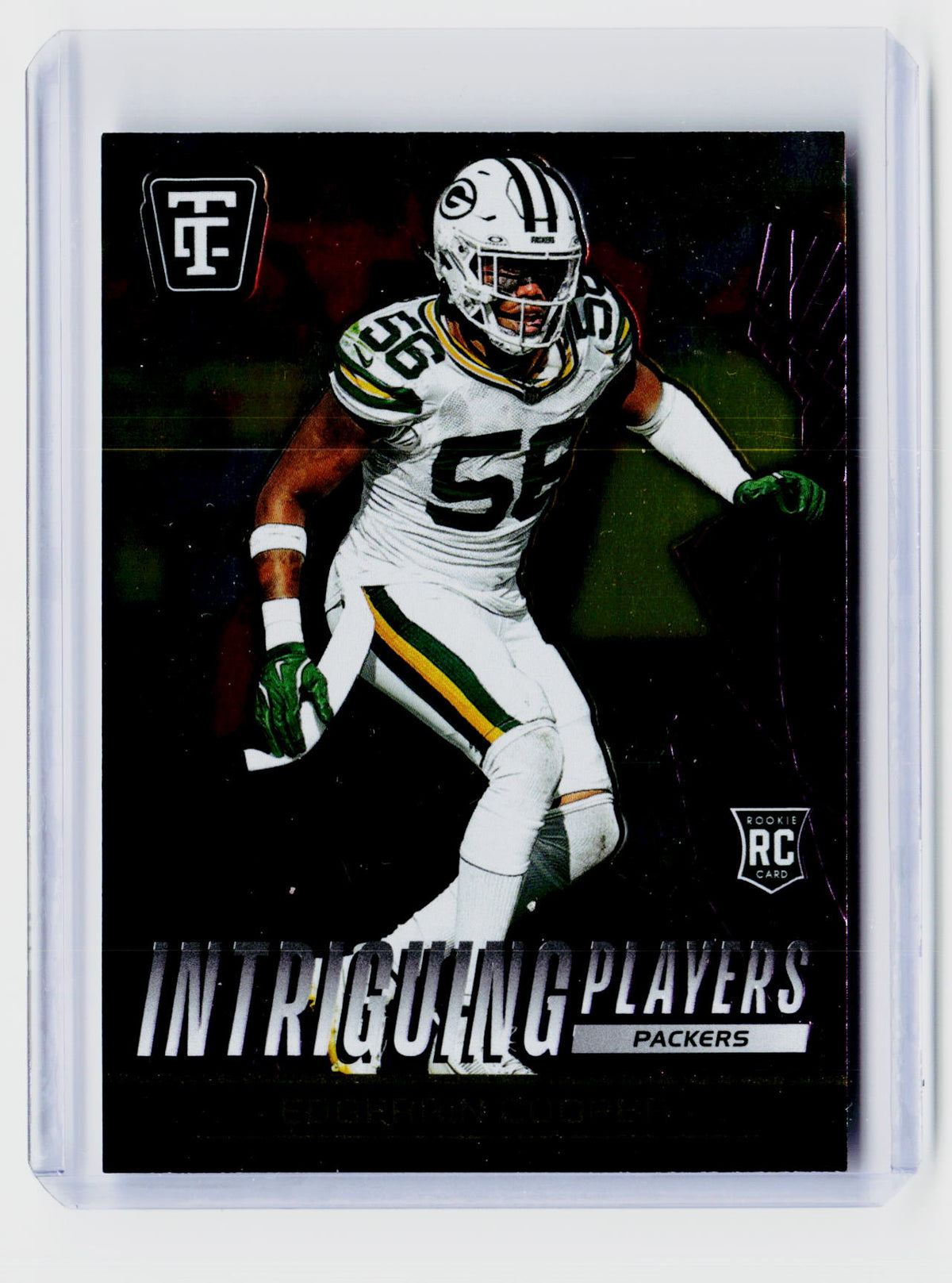 2024 Panini Totally Certified Intriguing Players Edgerrin Cooper #23 Mirror Purple Rookie 076/199 - front