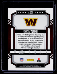 2023 Panini Score Football Chase Young Red Zone #258 14/20 - back