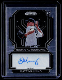 2022 Panini Prizm Baseball Rookie Autographs Matt Manning RA-MM - front
