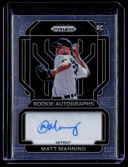 2022 Panini Prizm Baseball Rookie Autographs Matt Manning RA-MM - front