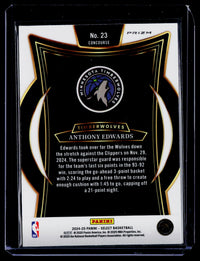 2024-25 Panini Select Concourse Anthony Edwards #23 Timberwolves - back